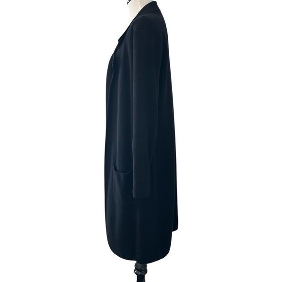 Chico's Classic Black Long Line Sweater Blazer - Picture 4 of 12